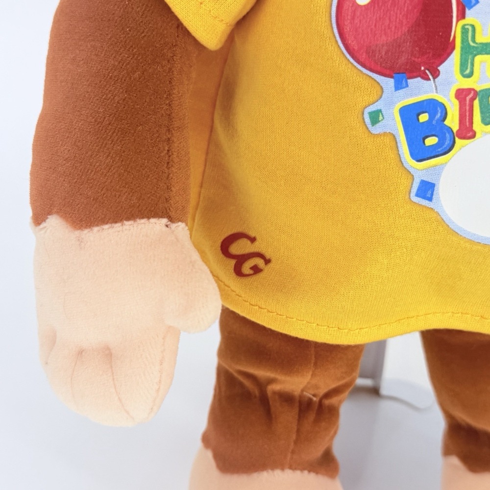 Curious George Birthday Plush Marvel 15" Hat 2005 Universal Rubber Face - Picture 5 of 13